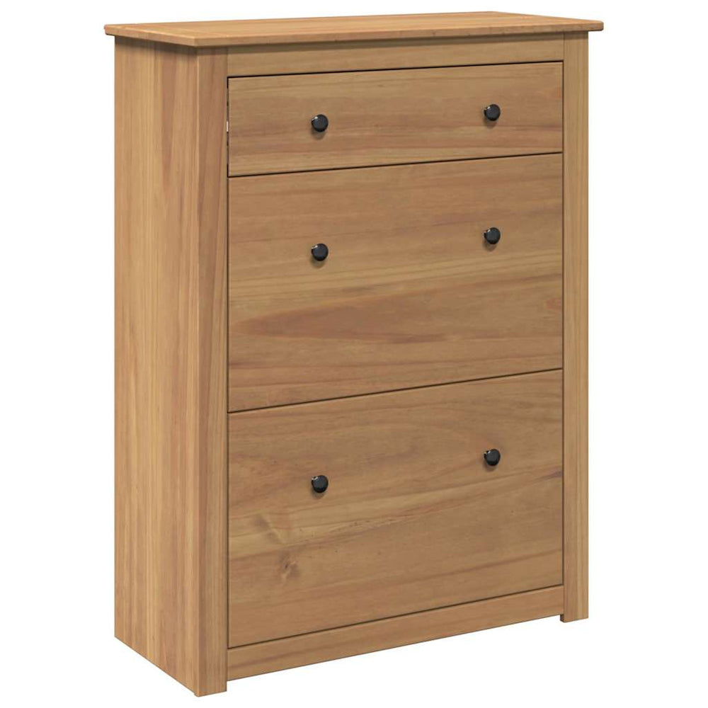 Massivholz Schuhschrank Kiefer 80x105 cm