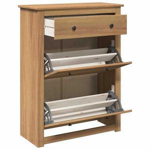 Massivholz Schuhschrank Kiefer 80x105 cm