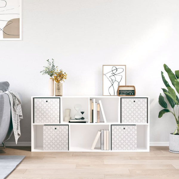 Faltboxen 4er Set Creme 32x32x32 cm