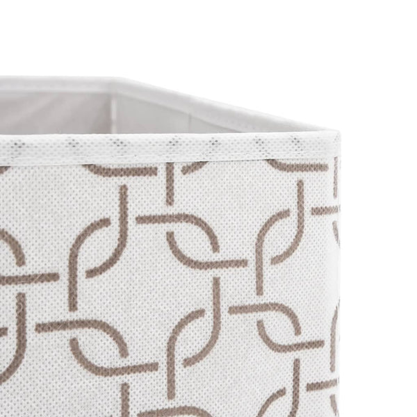 Faltboxen 4er Set Creme 32x32x32 cm