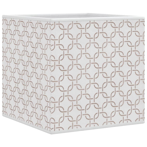 Faltboxen 4er Set Creme 32x32x32 cm