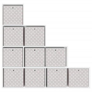 Faltboxen 10er Set Creme 32x32x32 cm