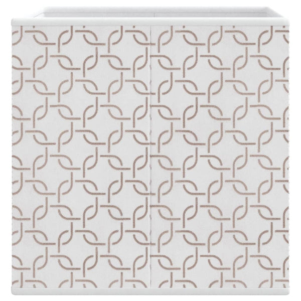 Faltboxen 10er Set Creme 32x32x32 cm