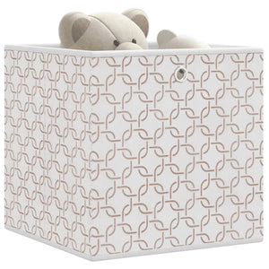Faltboxen 10er Set Creme 32x32x32 cm