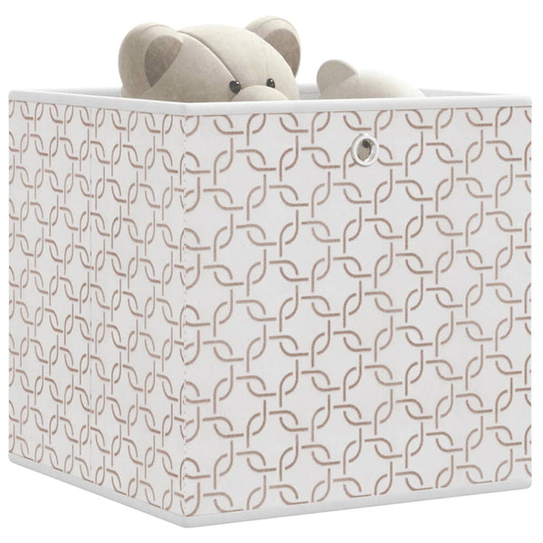 Faltboxen 10er Set Creme 32x32x32 cm