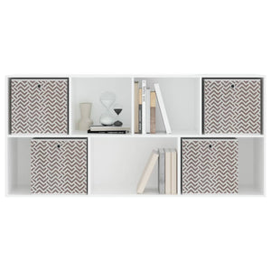 Faltboxen 4er Set Braun 32x32x32 cm