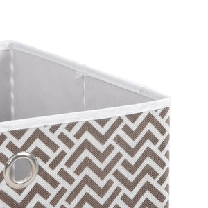 Faltboxen 4er Set Braun 32x32x32 cm
