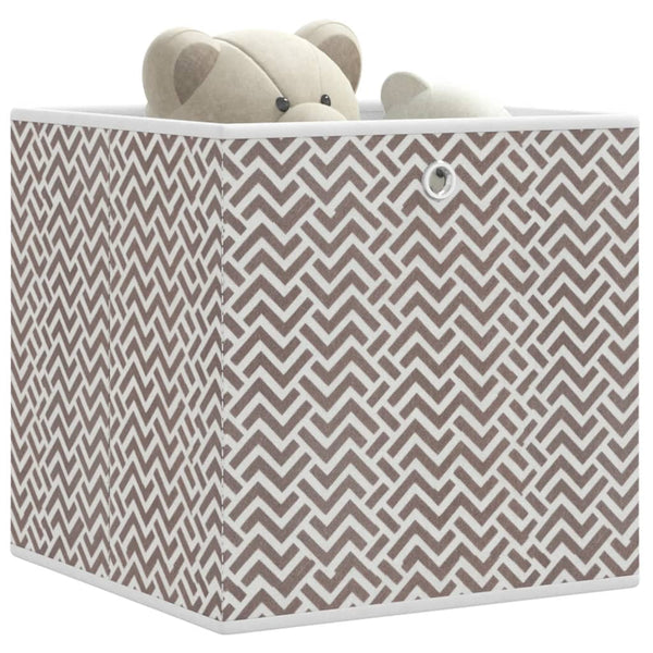 Faltboxen 4er Set Braun 32x32x32 cm