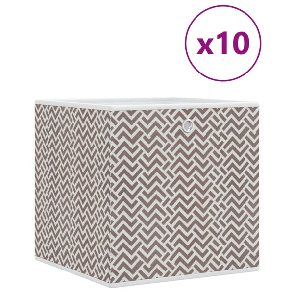 Faltboxen Braun 32x32x32 cm 10er-Set