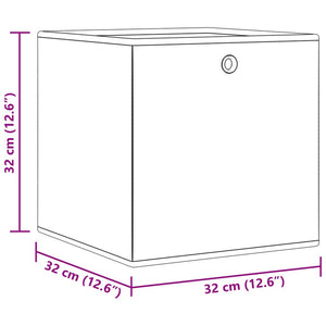 Faltboxen Braun 32x32x32 cm 10er-Set