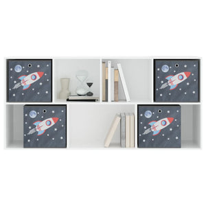 Faltboxen Grau 4er Set 32x32x32cm