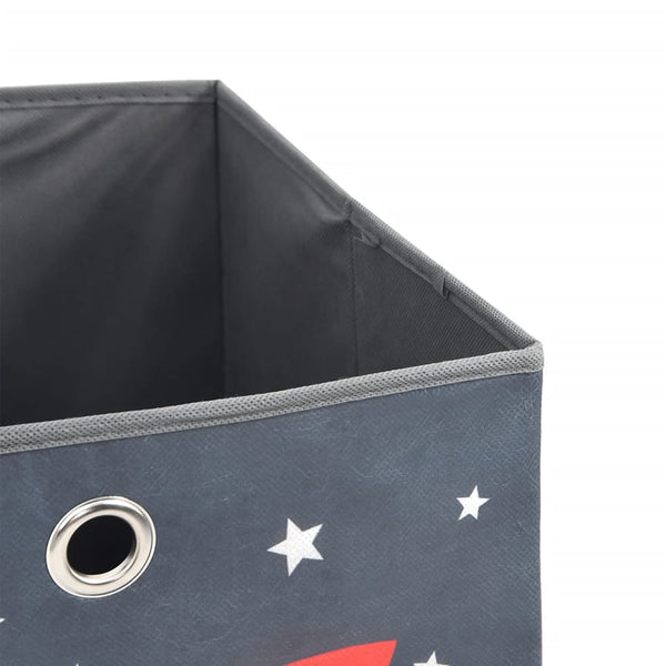 Faltboxen Grau 4er Set 32x32x32cm