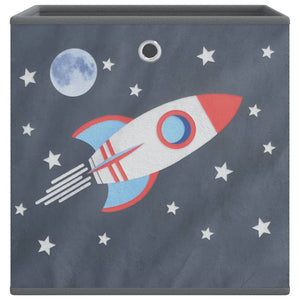 Faltboxen Grau 4er Set 32x32x32cm