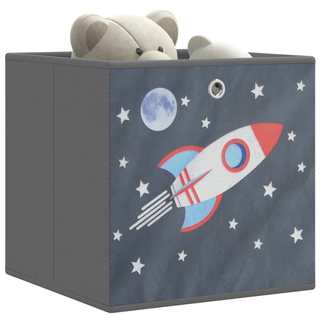 Faltboxen Grau 4er Set 32x32x32cm