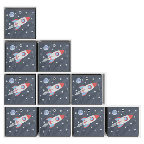 Faltboxen 10er Set Grau 32x32x32 cm