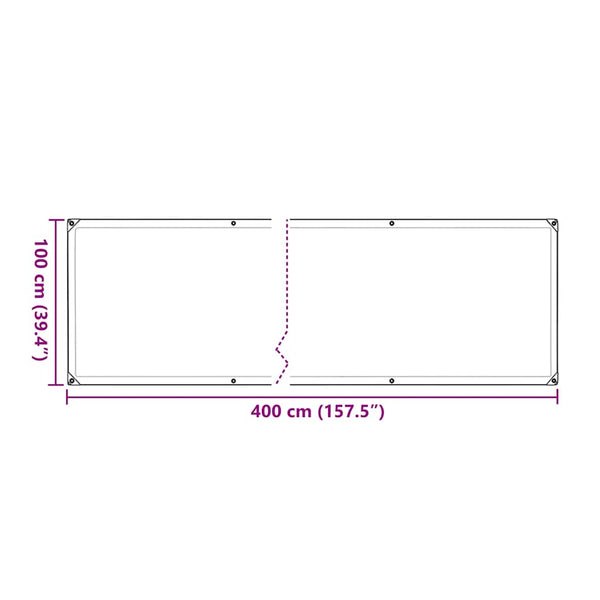 Pflanzenabdeckung 1x4 m mit Ösen