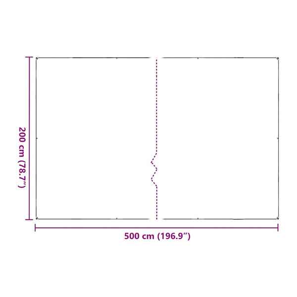 Pflanzenabdeckung 2x5 m mit Ösen