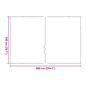 Pflanzenabdeckung 2x6 m mit Ösen