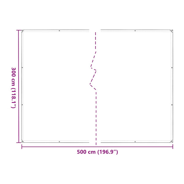 Pflanzenabdeckung 3x5m mit Ösen