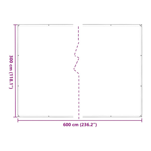 Pflanzenabdeckung 3x6m mit Ösen