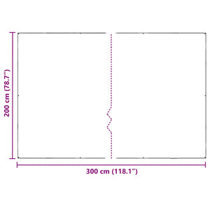 PVC Pflanzenabdeckung 2x3m mit Ösen