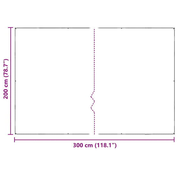 PVC Pflanzenabdeckung 2x3m mit Ösen