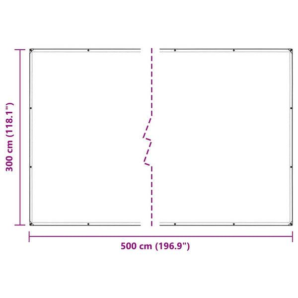 Pflanzenabdeckung 3x5 m mit Ösen