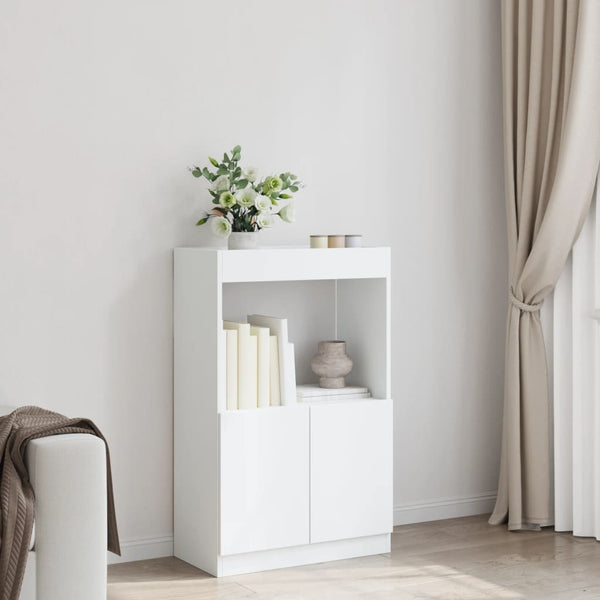Highboard Weiß 63x33x100 cm
