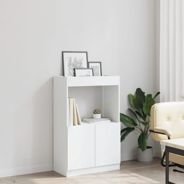 Highboard Weiß 63x33x100 cm