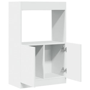 Highboard Weiß 63x33x100 cm