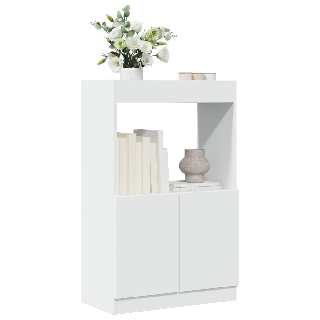 Highboard Weiß 63x33x100 cm