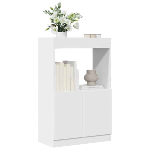 Highboard Weiß 63x33x100 cm