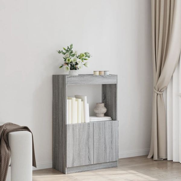 Highboard Grau Sonoma-Eiche 63x100 cm