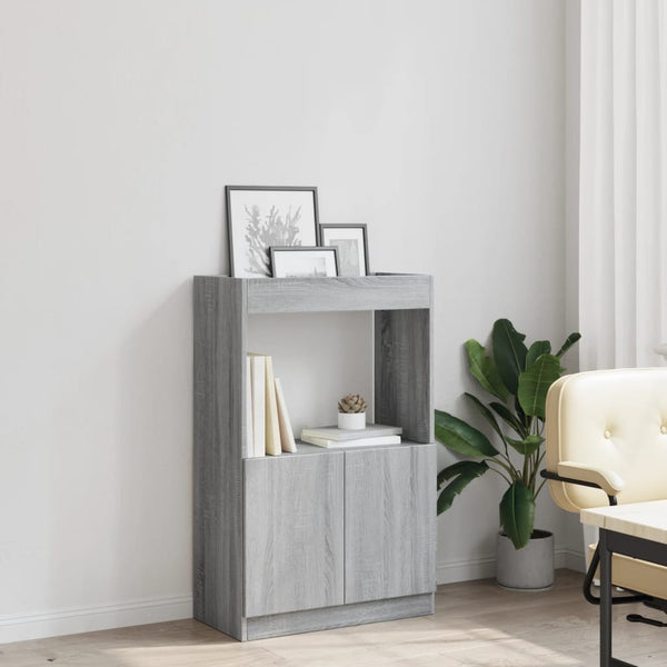 Highboard Grau Sonoma-Eiche 63x100 cm