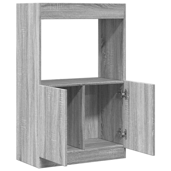 Highboard Grau Sonoma-Eiche 63x100 cm