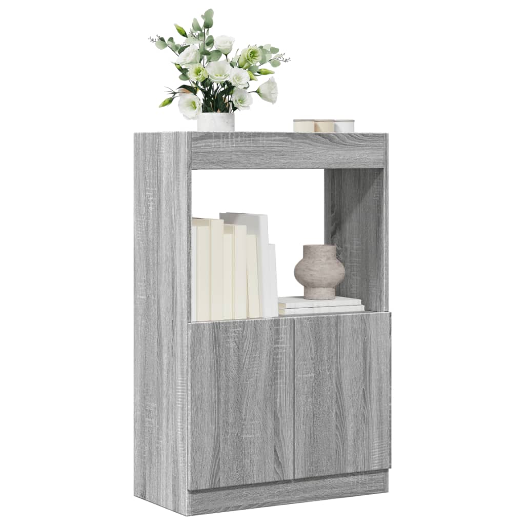 Highboard Grau Sonoma-Eiche 63x100 cm