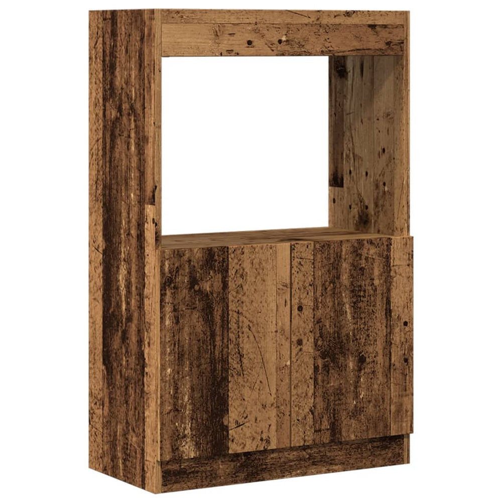 Highboard Altholz-Optik 63x33x100 cm