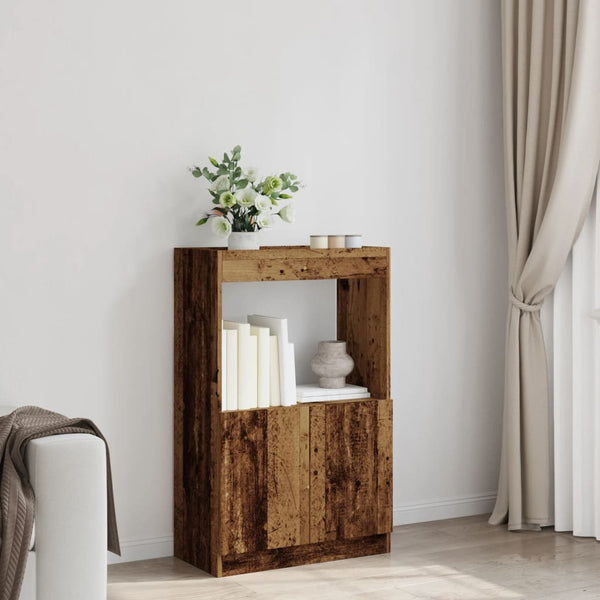 Highboard Altholz-Optik 63x33x100 cm