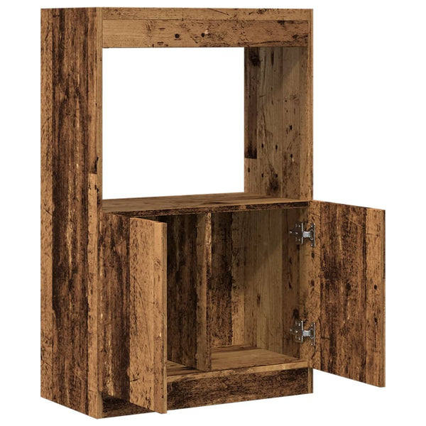 Highboard Altholz-Optik 63x33x100 cm
