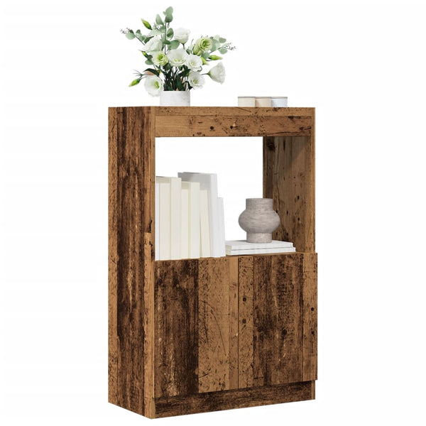 Highboard Altholz-Optik 63x33x100 cm