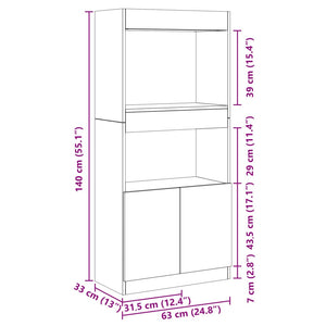 Highboard Sonoma Eiche 63x140 cm