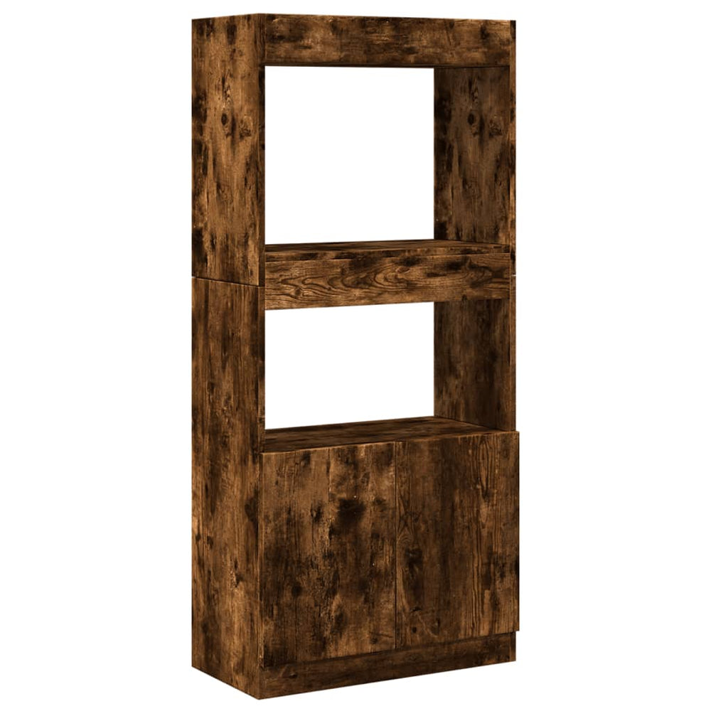 Highboard Räuchereiche 63x33x140cm
