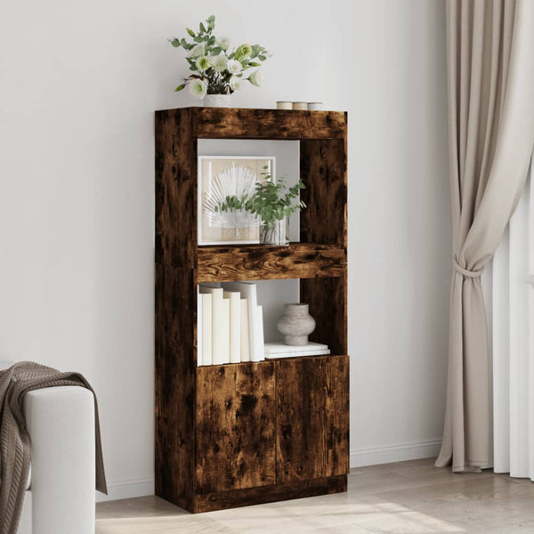 Highboard Räuchereiche 63x33x140cm