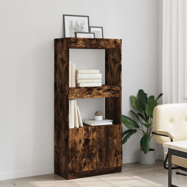 Highboard Räuchereiche 63x33x140cm