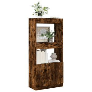 Highboard Räuchereiche 63x33x140cm