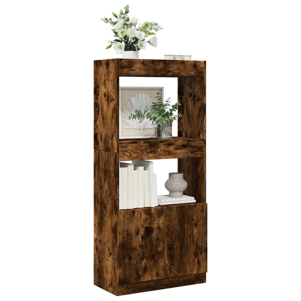 Highboard Räuchereiche 63x33x140cm