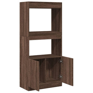 Highboard Braun Eichen-Optik 140 cm
