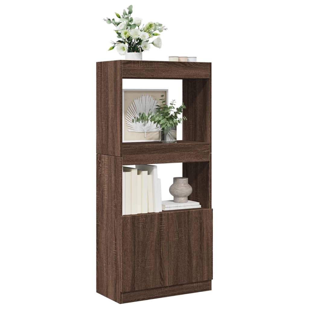 Highboard Braun Eichen-Optik 140 cm