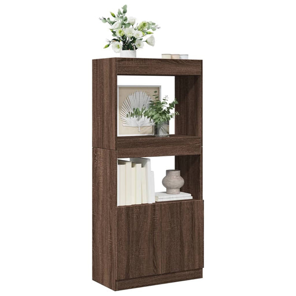 Highboard Braun Eichen-Optik 140 cm