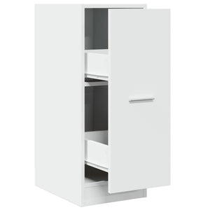 Apothekerschrank Weiß Holz 30x41x77,5cm